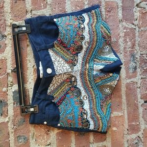 Alice + Olivia jean shorts